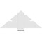 Ekena Millwork Redmond Architectural Grade PVC Gable Bracket, 36"W x 15"H x 4"D x 6"F, 10/12 Pitch GBP036X15X0406RED00 - alternate 4